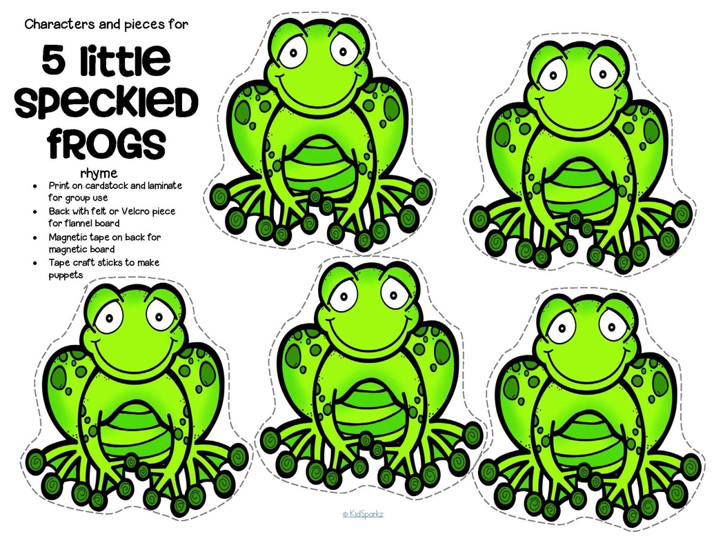 Frogs theme activities and printables for preschool and kindergarten