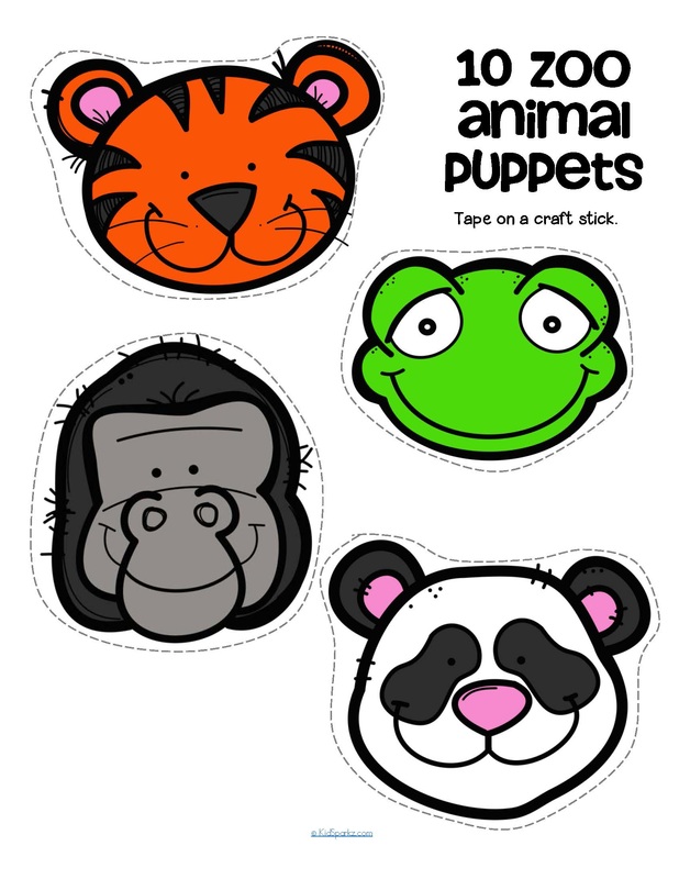 Zoo animals theme activities and printables for preschool KidSparkz