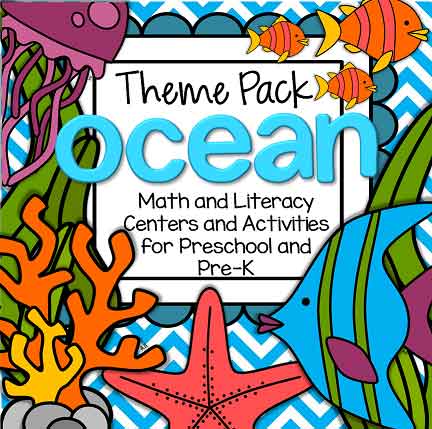 Oceans preschool theme pack