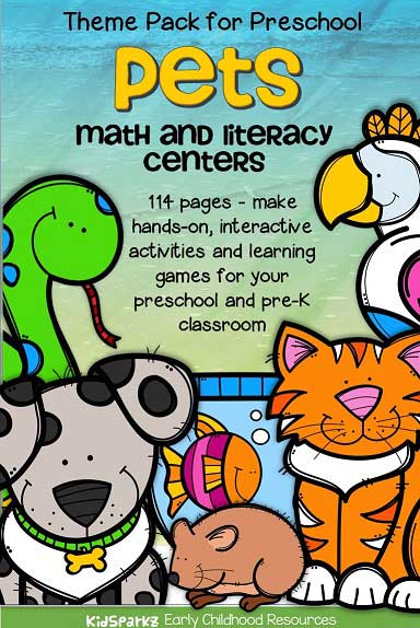 Pets activities for preschool