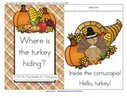 Thanksgiving theme - Turkey lift the flap book  emergent reader plus activities. 