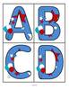 July 4th large alphabet flashcards
