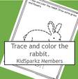 Rabbit tracing printable