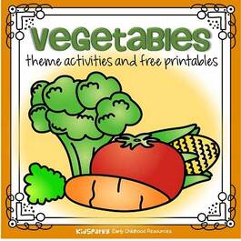 Vegetables theme activities and printables