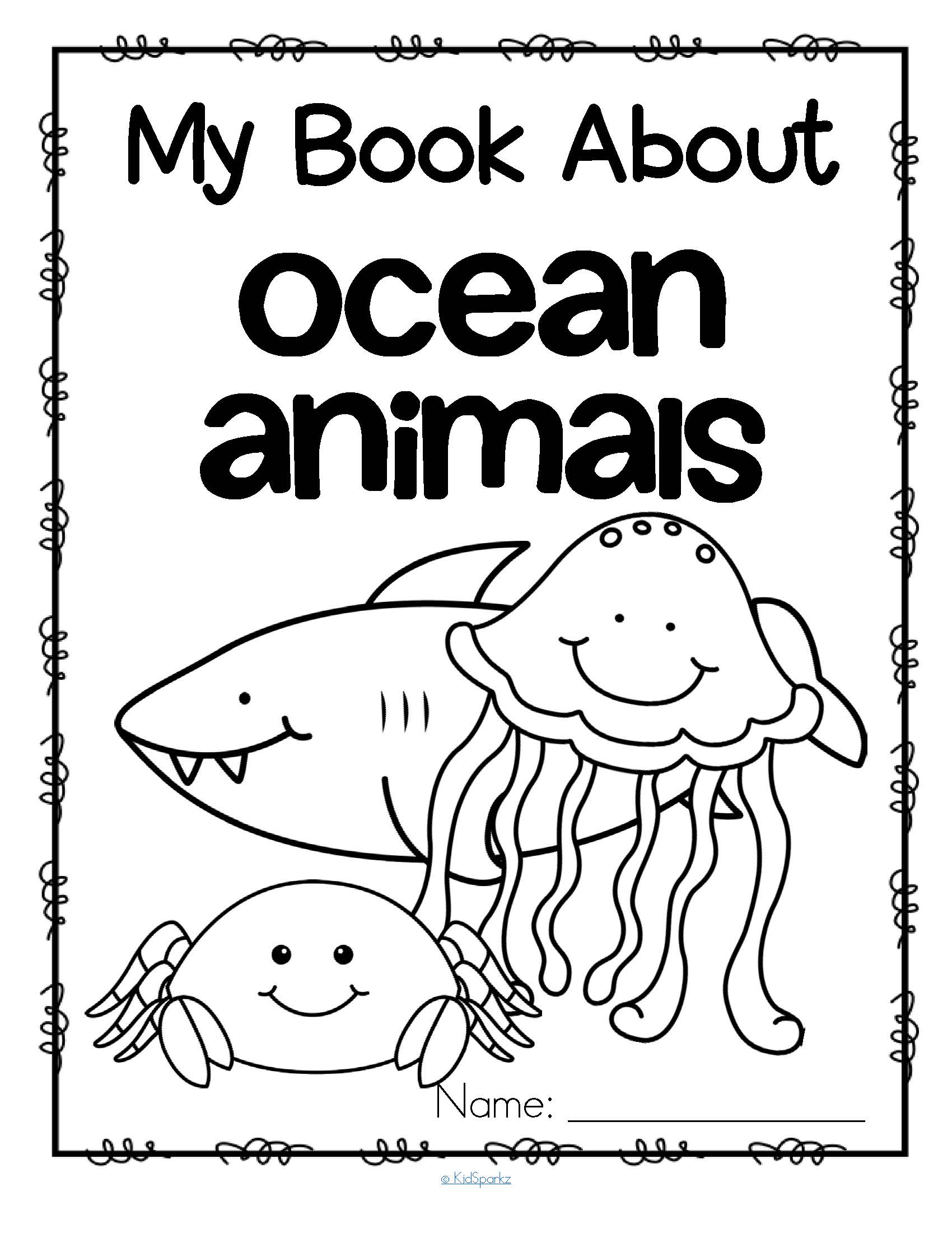 Printable Coloring Pages Ocean Animals Coloring Pages Free Printable