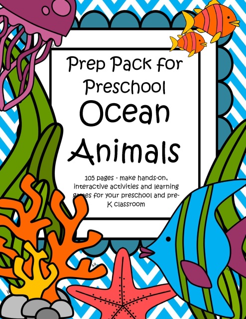 OCEAN ANIMALS Theme Pack for Preschool