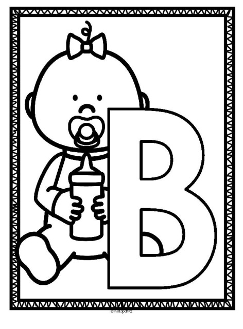 Alphabet Posters Coloring Printables Upper and Lower Case