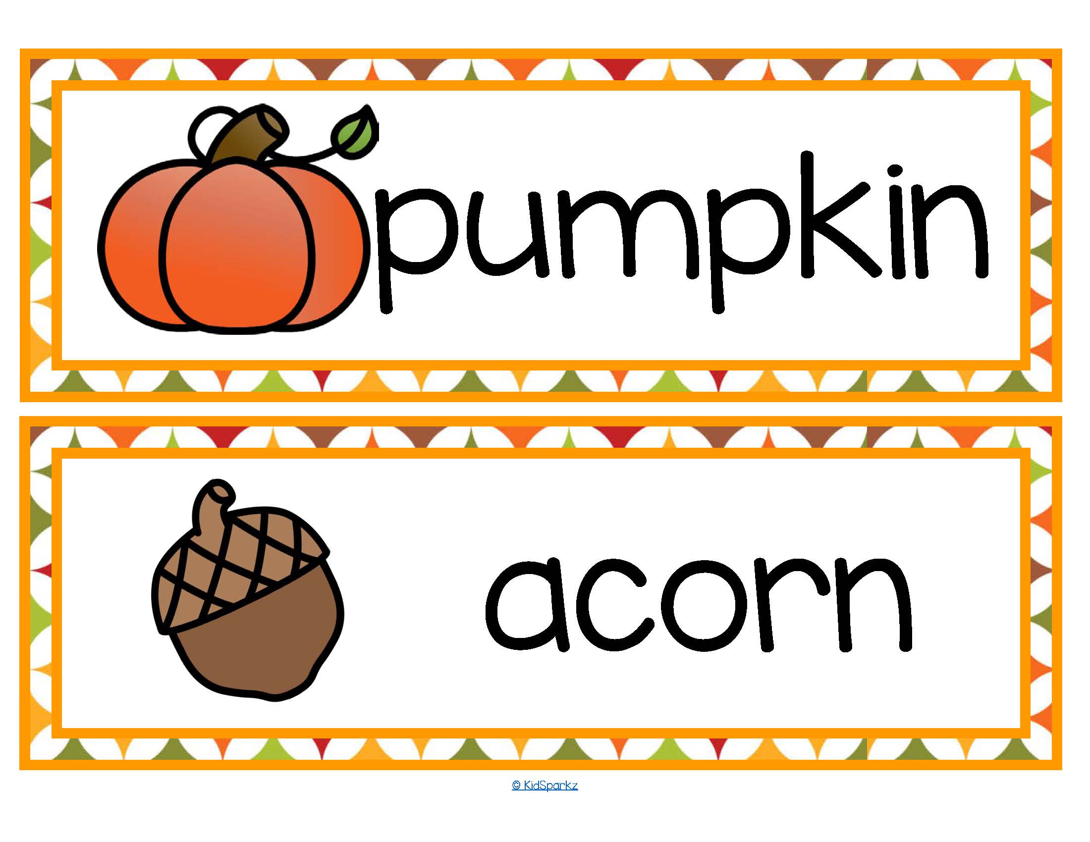 FALL AUTUMN Vocabulary Center & Group Activities for ...