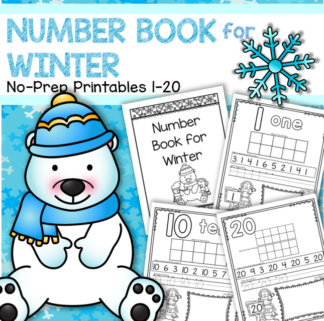 number-books-for-the-year-1-20-bundle-no-prep-for-preschool-and-kindergarten