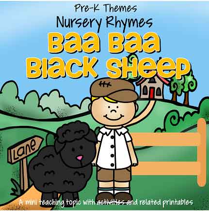 Baa Baa Black Sheep Literacy & Math Centers, Activities & Printables  Preschool
