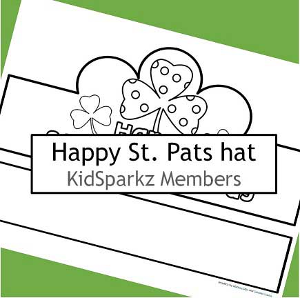 St. Patrick's Day hat - shamrocks