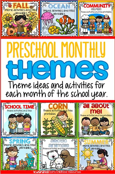 Preschool monthly themes list