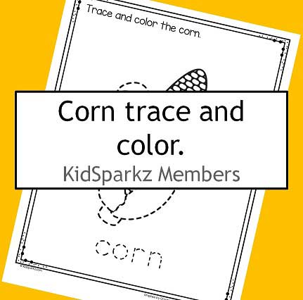 Corn trace and color.