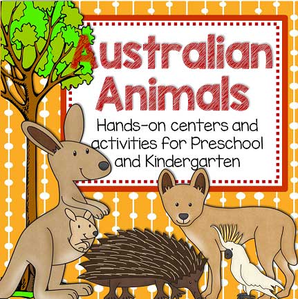 Australian animal activities at KidSparkz.com