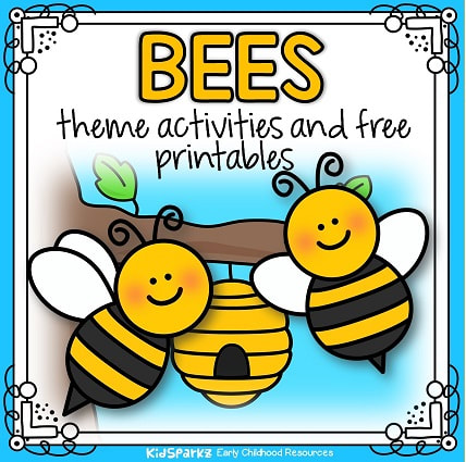 Bees theme activities for preschool and kindergarten