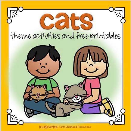 Cats theme activities and printables for preschool and kindergarten.