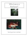 Emergent reader -  Who Lives in a Rainforest? 