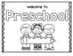 Back to school welcome poster for Preschool 