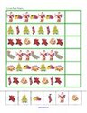 Christmas complete the pattern cut and paste printable.