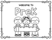 Back to school welcome poster for PreK