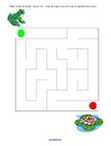 Frog maze printable