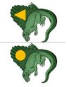 Dinosaurs theme shapes activity -  10 shapes. 