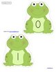 Cute frogs cut-out set - 59 pages.  Numbers 0 to 20; upper and lower case alphabet; 12 colors; 12 shapes