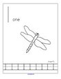 Insects theme printables - sets 1-10.  Counting, tracing, coloring.