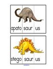 Dinosaur Word Puzzle Cards (10). 