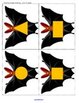 Bats shape matching. Print 2 copies for matching games.  12 shapes
