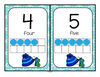  Set of winter theme ten-frames posters 0-20 . They can also be used as large flashcards for small group lessons.