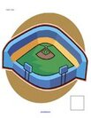 Baseball math mats - Count sets of players onto baseball diamond background.
