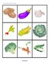 Vegetables theme lotto/concentration cards. 