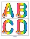 Circus preschool theme - full upper case alphabet.