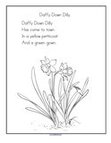Daffy Down Dilly nursery rhyme printable. 
