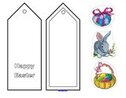 Design Easter bookmarks, cut and paste - 2 pages