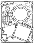 Father's Day printables for preschool, pre-k and kindergarten