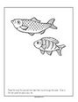 Ocean creative coloring printable - fish 