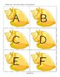 Shells alphabet cards