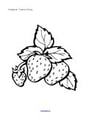 Strawberries theme creative coloring printable.  Add to the picture.