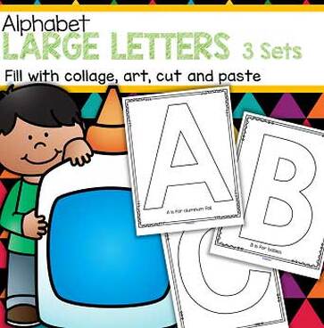  3 sets of large alphabet block letters