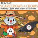 Scarecrows theme alphabet matching upper and lower case