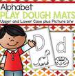 Alphabet Play Dough Mats Pack includes 52 half-page mats, 26 upper case and 26 lower case.