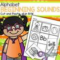 Alphabet Squares - initial sounds cut and paste printables