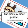 Ants picnic 6-piece puzzle.