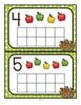 Fill the apples themed 10-frames with manipulatives such as pom poms, counters or playdough. Recognize numbers and count sets 0-10.