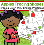 Apples tracing shapes - 9 shapes