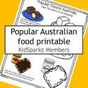 Popular Australian food coloring printable. 