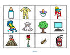 Babies preschool theme categorizing activity 
