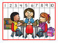 Back to school number strip puzzle 1-10. 
